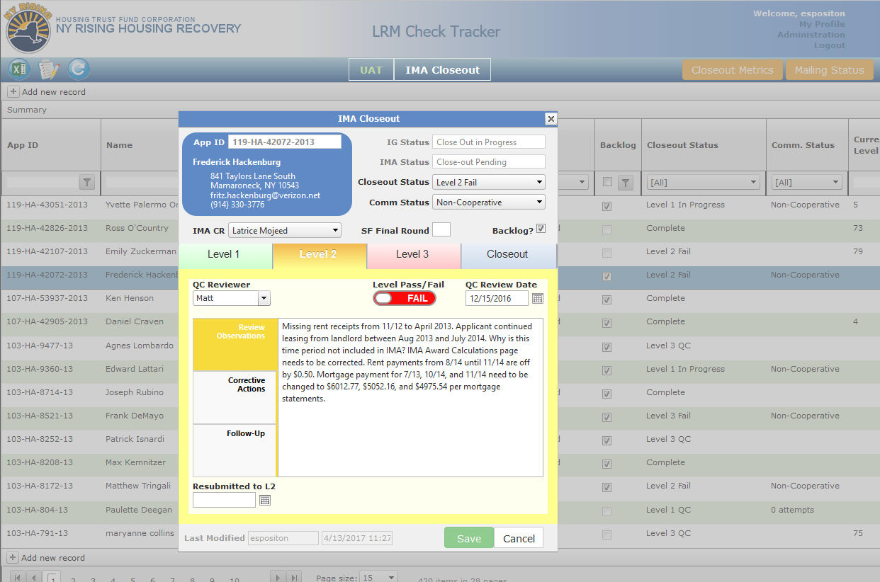 LRM Tracker